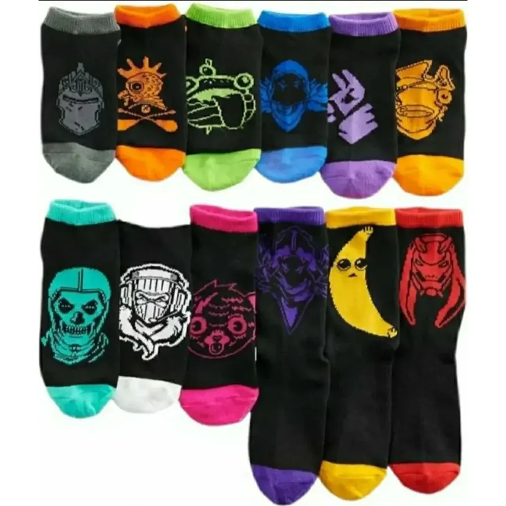 FORTNITE 12 Pairs of Kids Socks • 12 Day Advent Sock Character Gamer Feet Ware